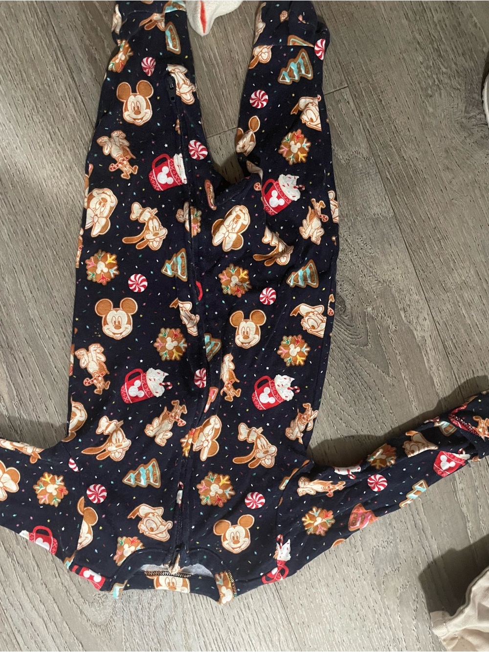 Old Navy Navy Blue Holiday Character Jumpsuit with Mickey Print